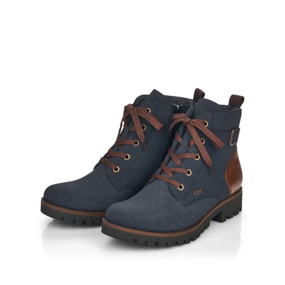 Rieker 78502 Buty Damskie Niebieskie