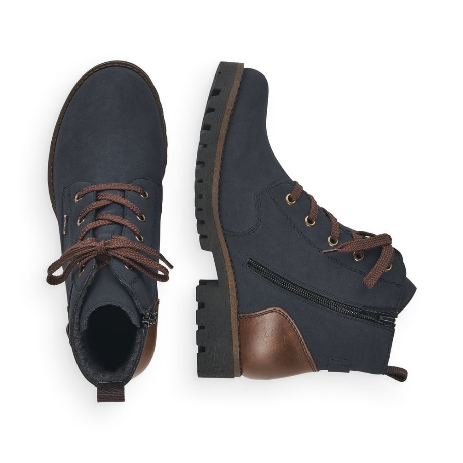 Rieker 78502 Buty Damskie Niebieskie