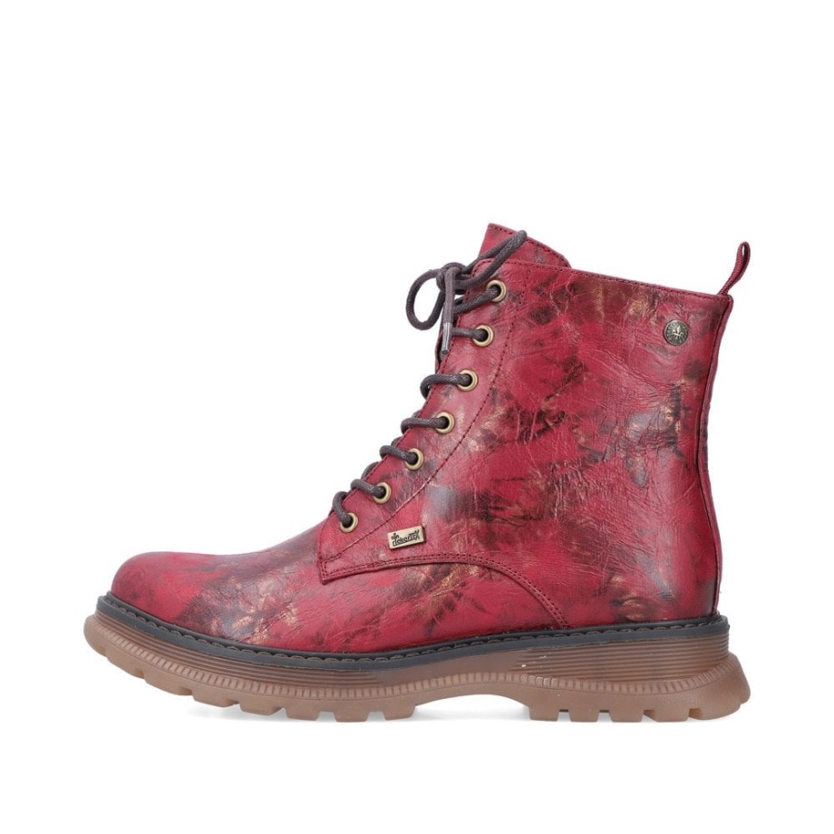 Rieker 92810 Buty Damskie Czerwone