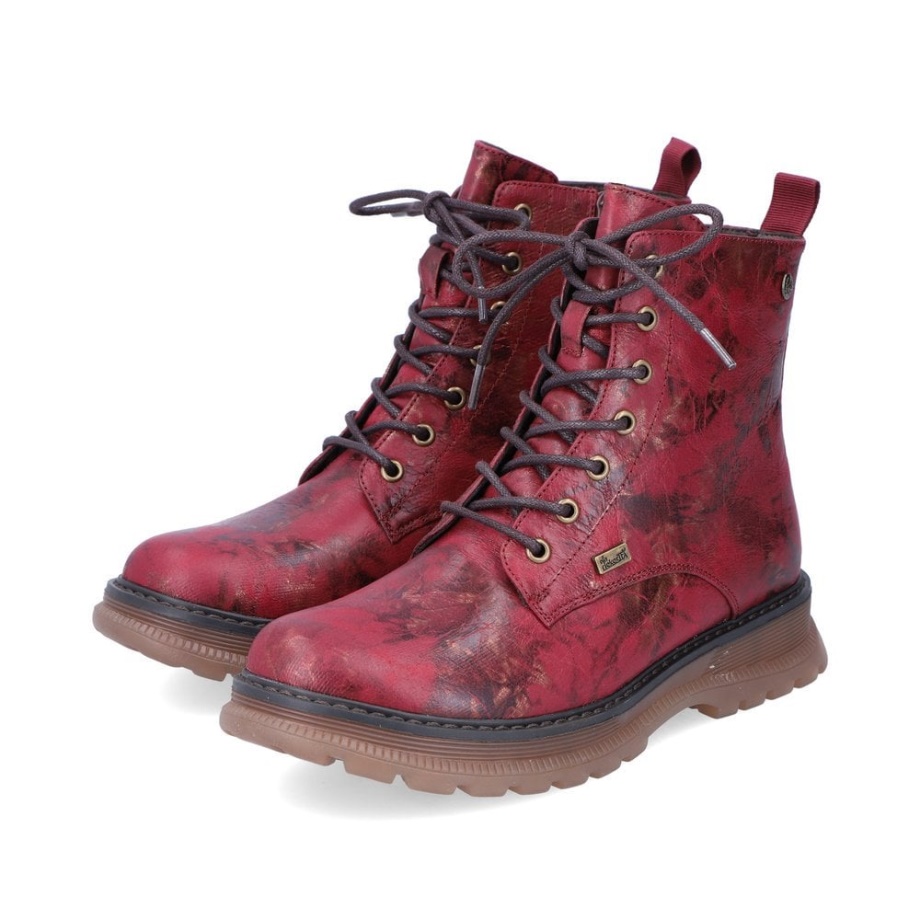 Rieker 92810 Buty Damskie Czerwone