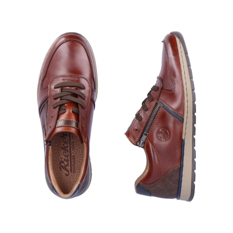 Buty Męskie Rieker B2112 Brązowe