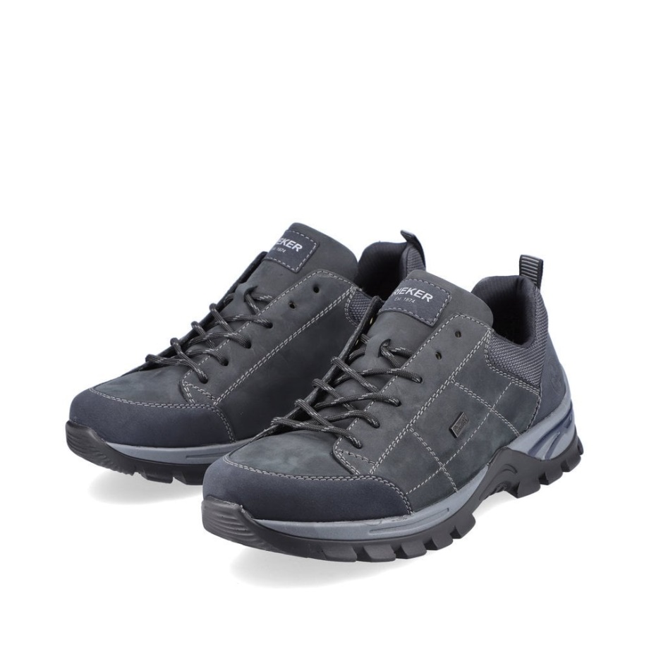 Buty Męskie Rieker B6803 Niebieskie