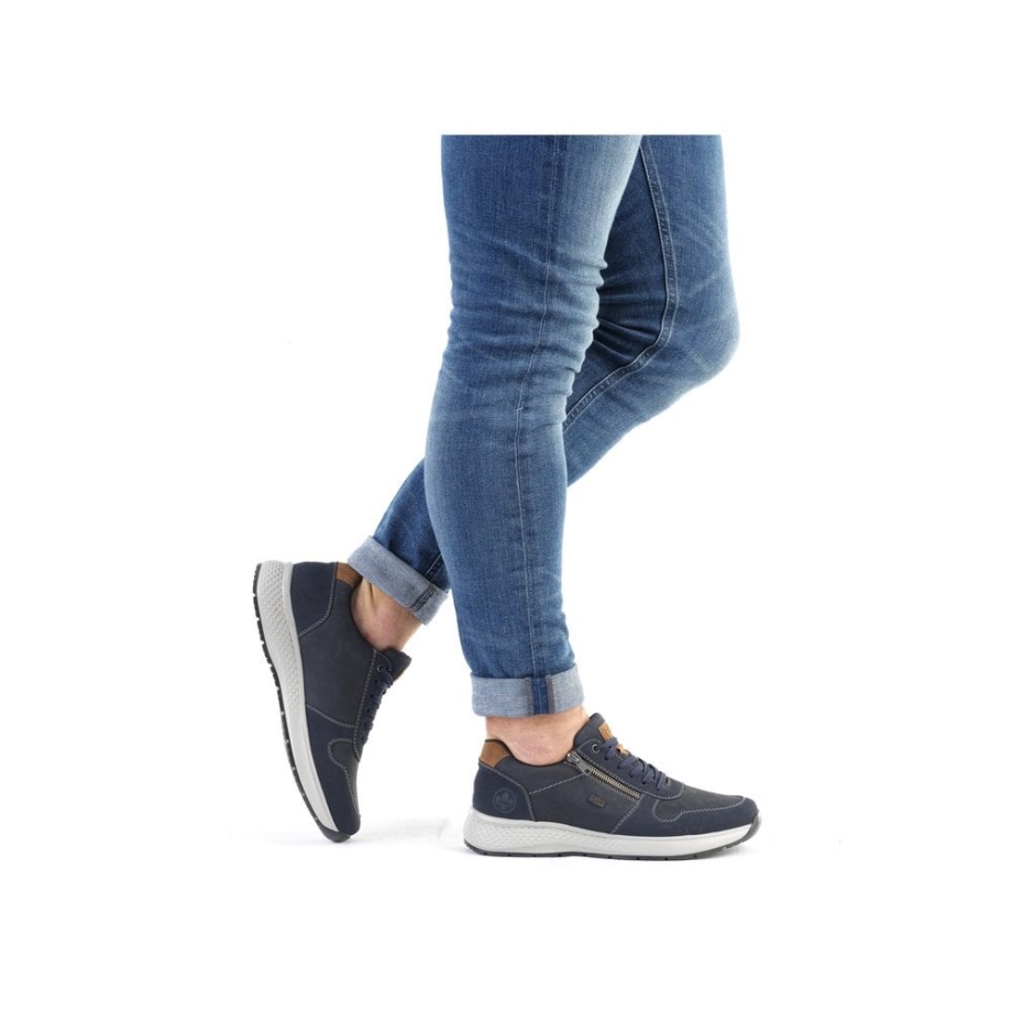 Buty Męskie Rieker B7613 Niebieskie