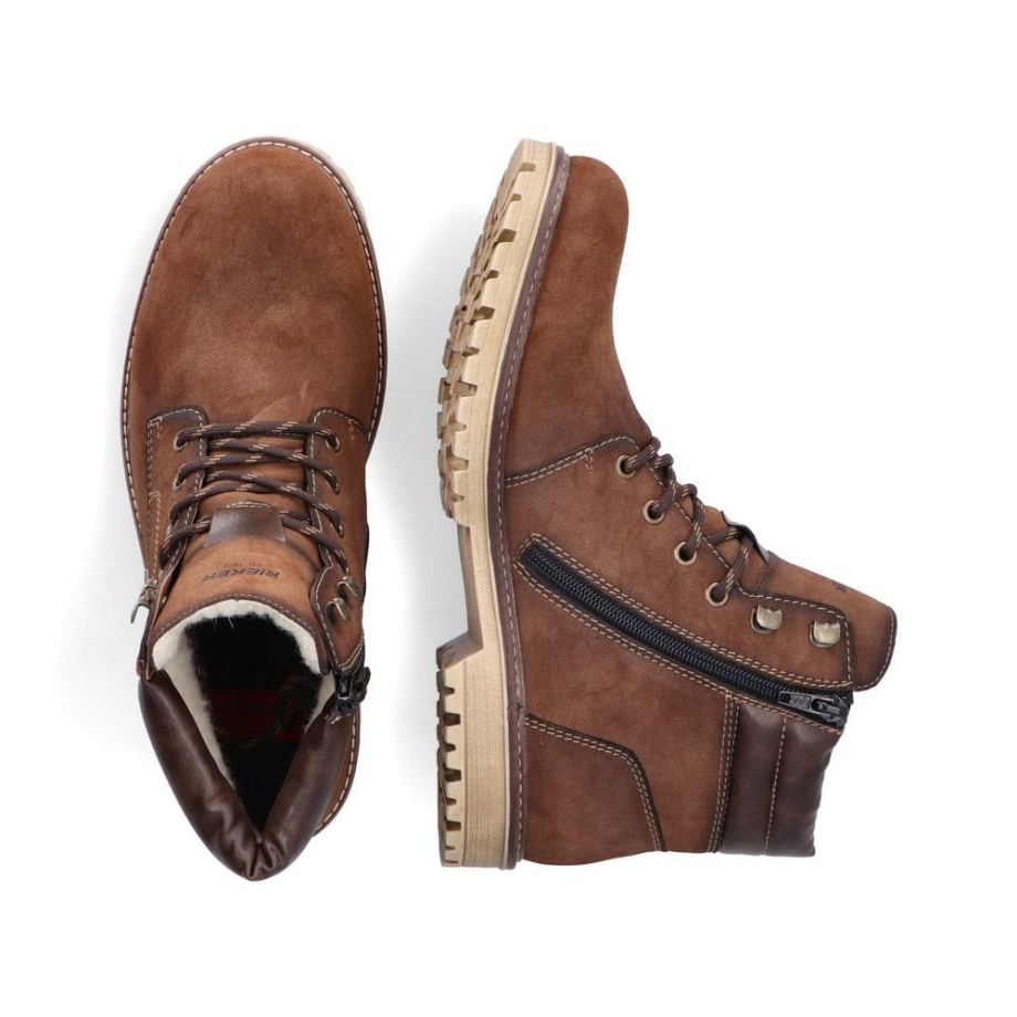 Buty Męskie Rieker F3650 Brązowe