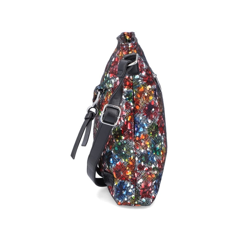 Rieker H1040-94 Damska Torba Na Zamek Błyskawiczny Metaliczna