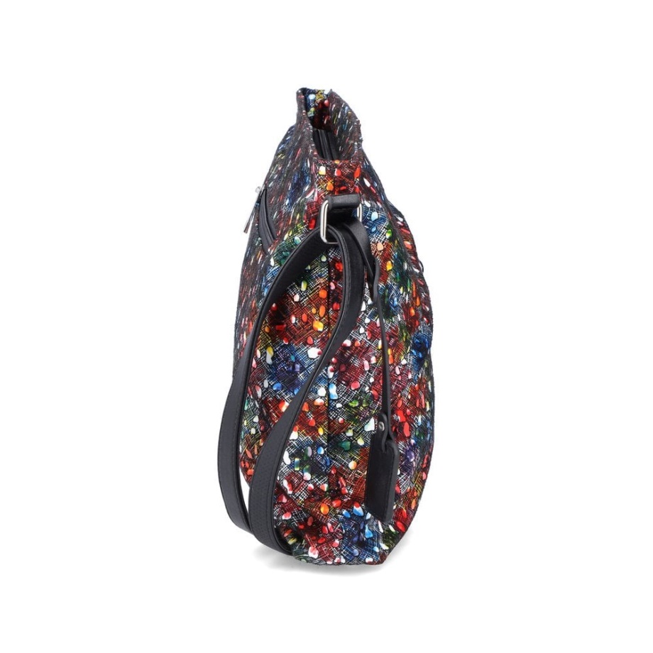 Rieker H1040-94 Damska Torba Na Zamek Błyskawiczny Metaliczna