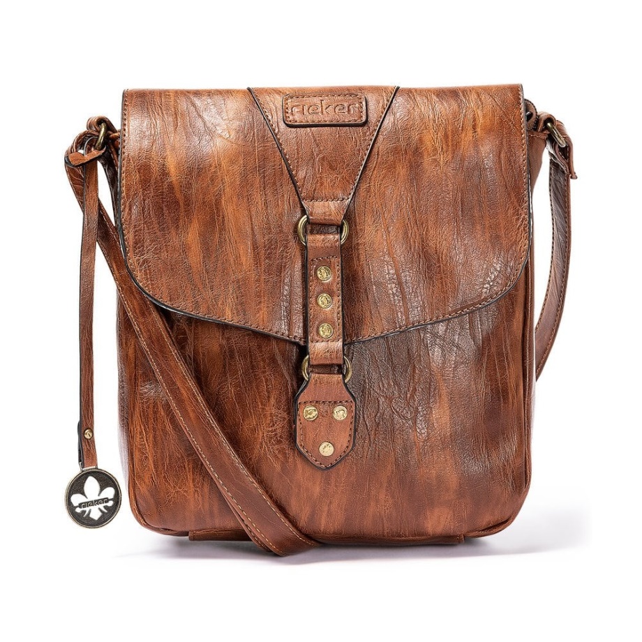 Rieker H1120-22 Damska Brązowa Torebka Brązowa