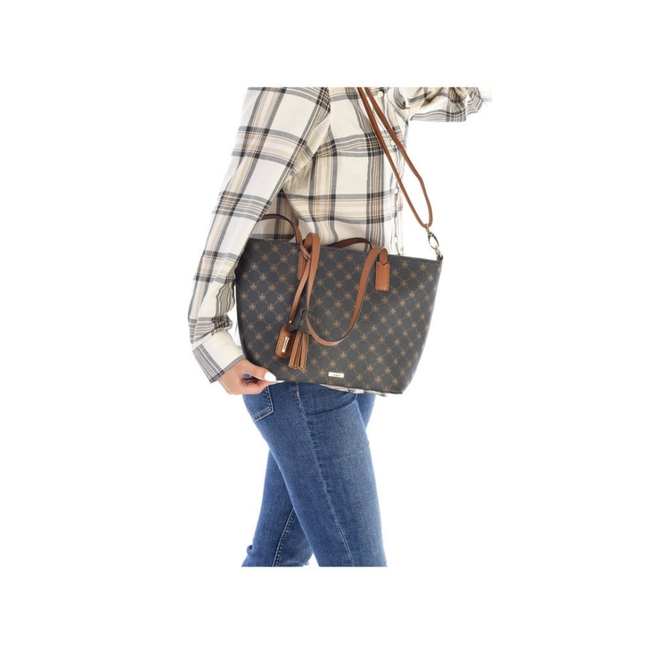 Rieker H1305-00 Damska Czarna Torba Na Suwak Czarna