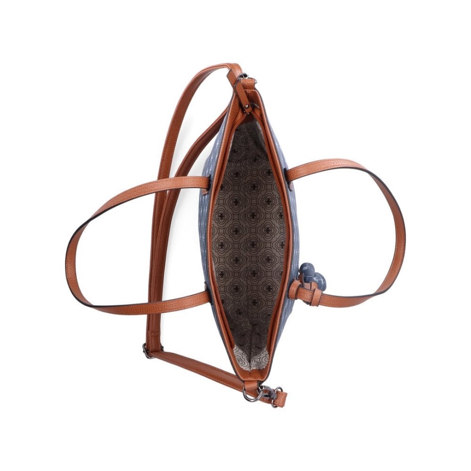 Rieker H1305-14 Damska Niebieska Torba Na Suwak Niebieska