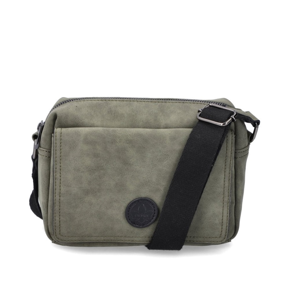 Rieker H1455-52 Damska Zielona Torebka Na Suwak Zielona