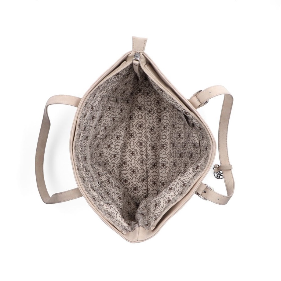 Rieker H1491-60 Damska Beżowa Torba Na Suwak Beżowa