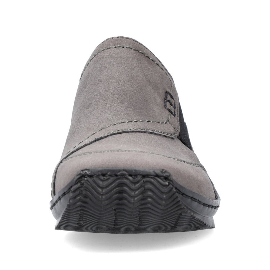 Rieker L1791 Damskie Buty Wsuwane Szare