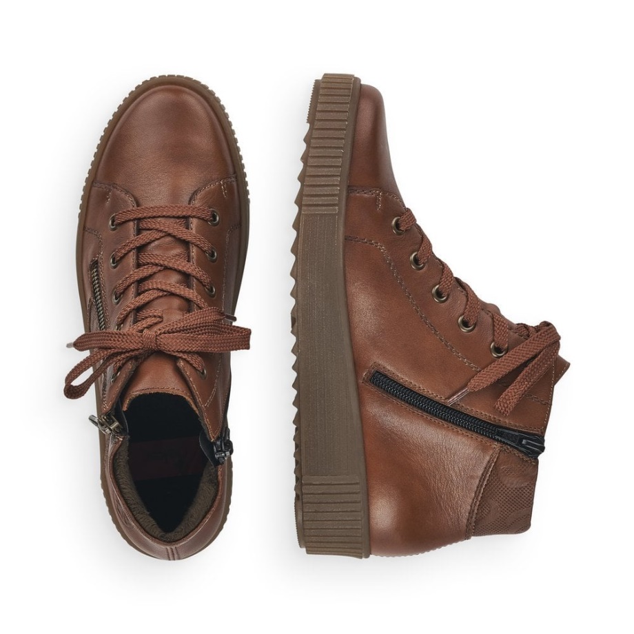 Rieker M6434 Buty Damskie Brązowe