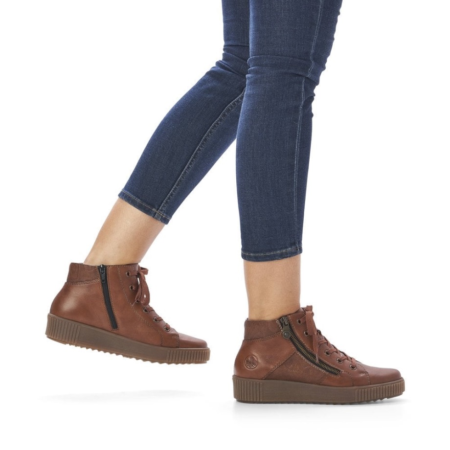 Rieker M6434 Buty Damskie Brązowe