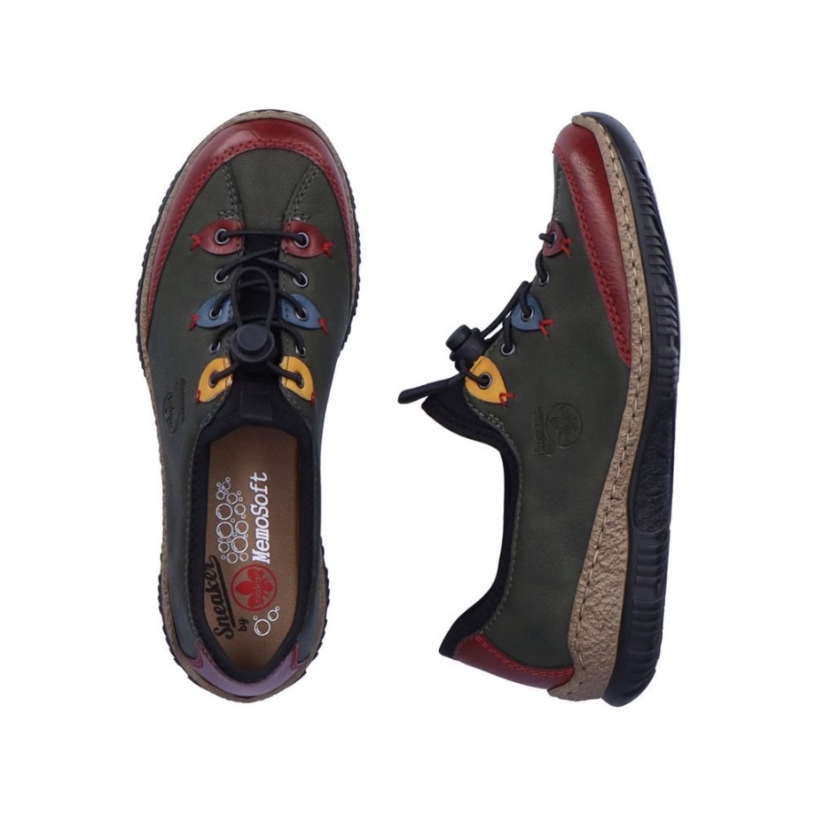 Buty Rieker N3271 Damskie Zielone