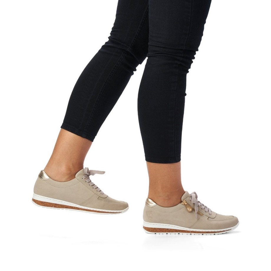 Buty Damskie Rieker N5121 Beżowe