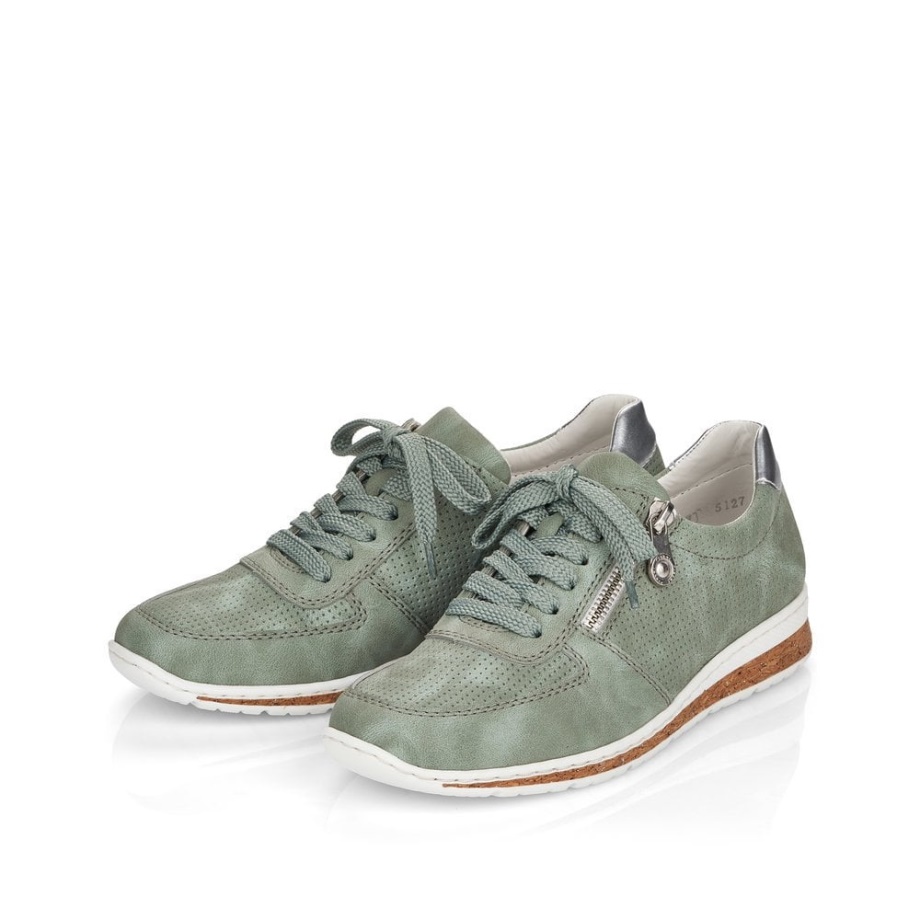 Buty Damskie Rieker N5127 Zielone