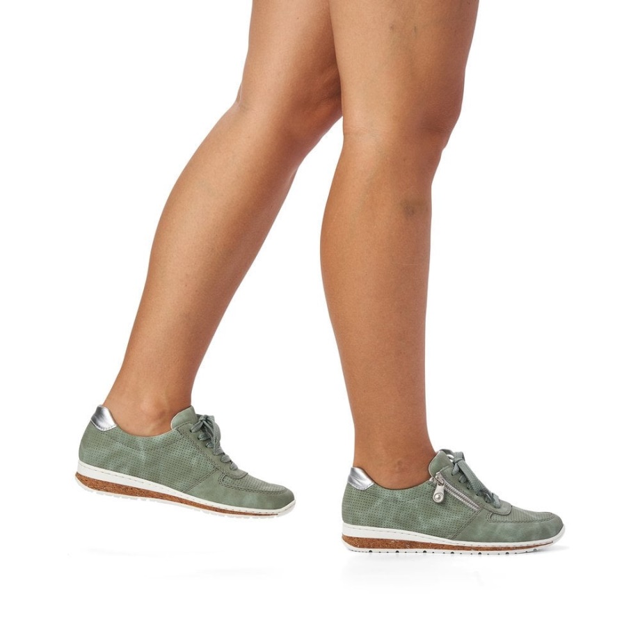 Buty Damskie Rieker N5127 Zielone