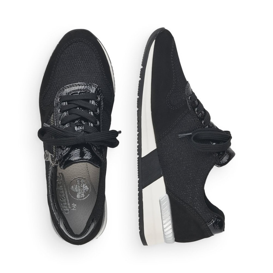 Damskie Buty Rieker N7623 Czarne