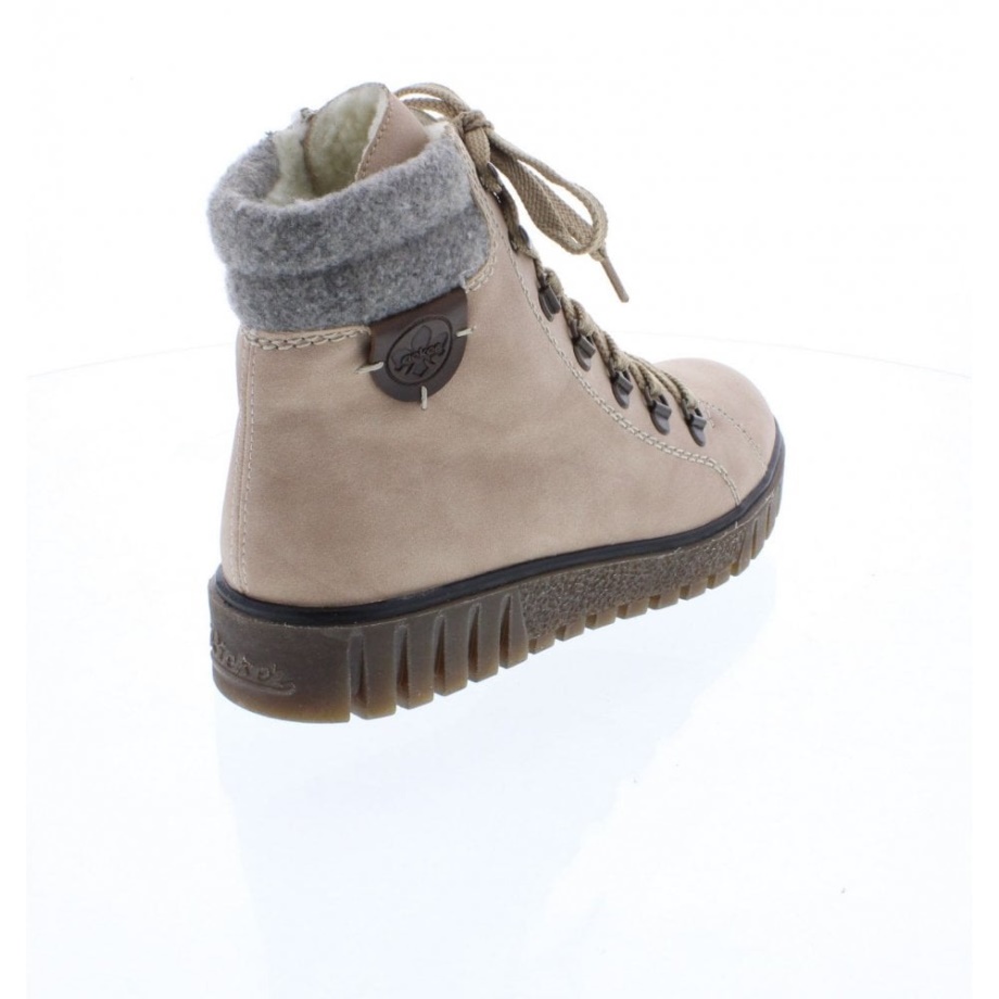 Rieker Y3440 Damskie Bladoróżowe Botki