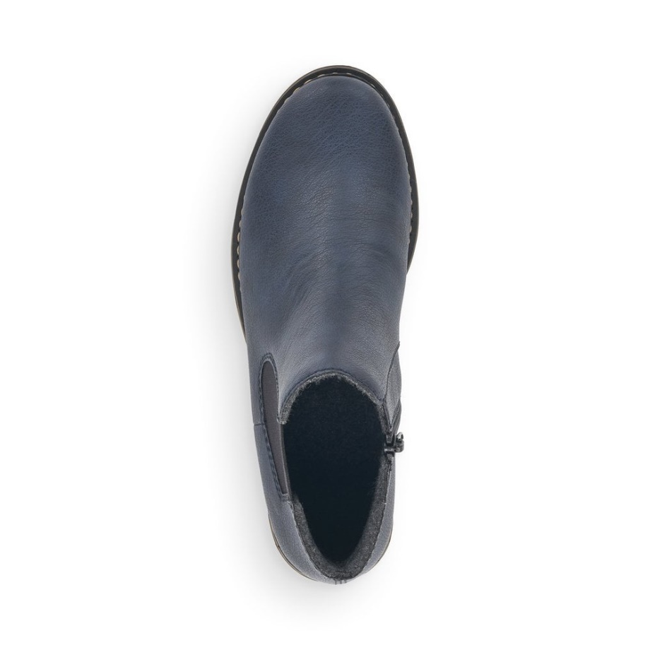 Rieker Z4994 Damskie Granatowe Botki