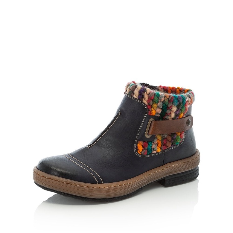 Rieker Z6784 Buty Damskie Niebieskie