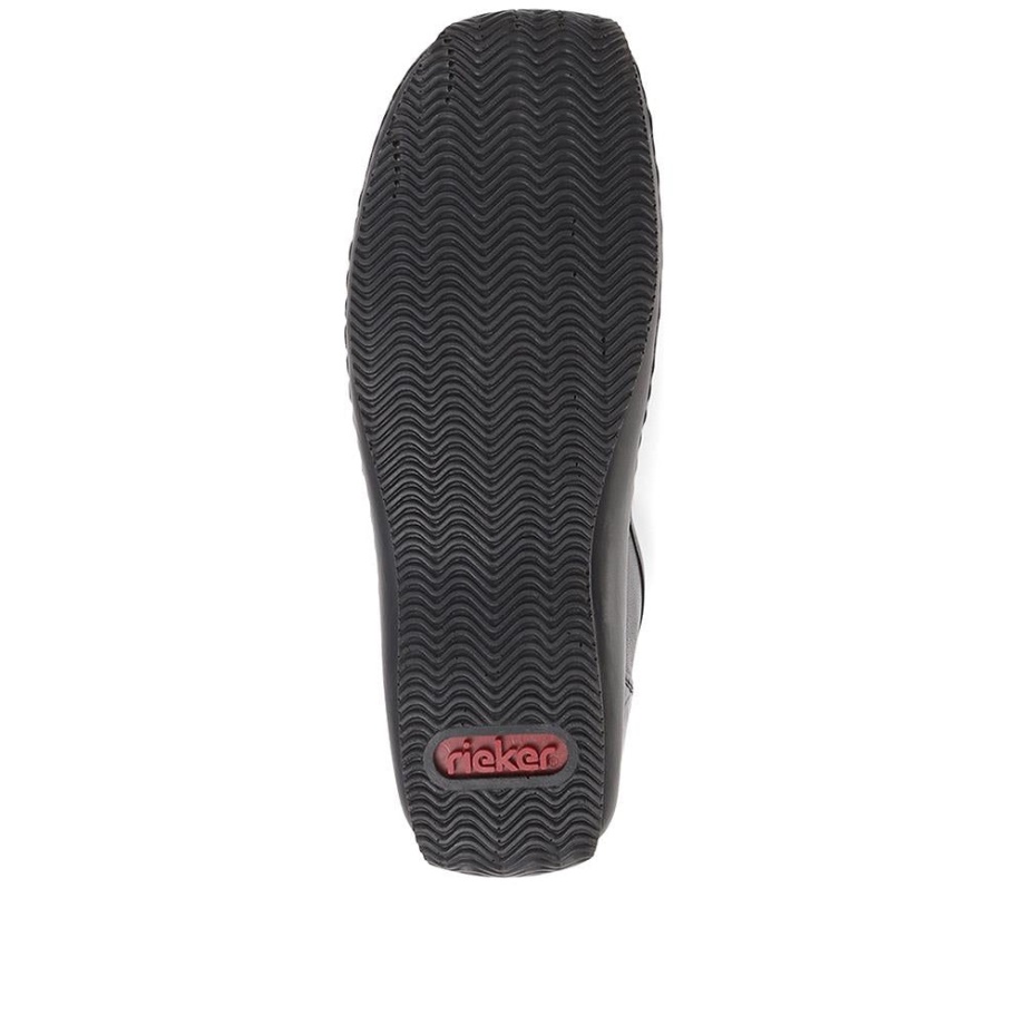 Czarne Mokasyny Marki Rieker