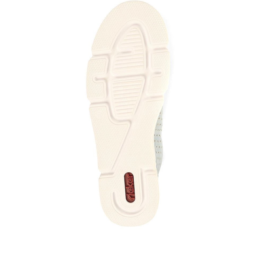 Rieker Niebieskie Oddychające Letnie Buty Sportowe