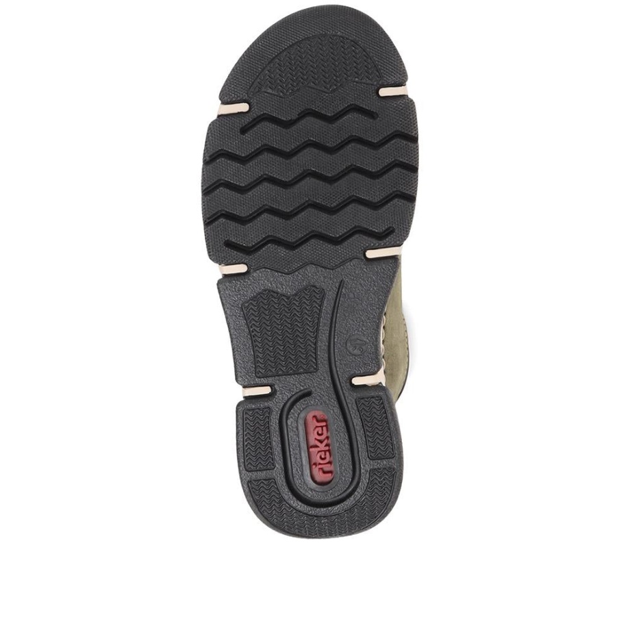 Rieker Wciągane Buty Sportowe W Kolorze Khaki