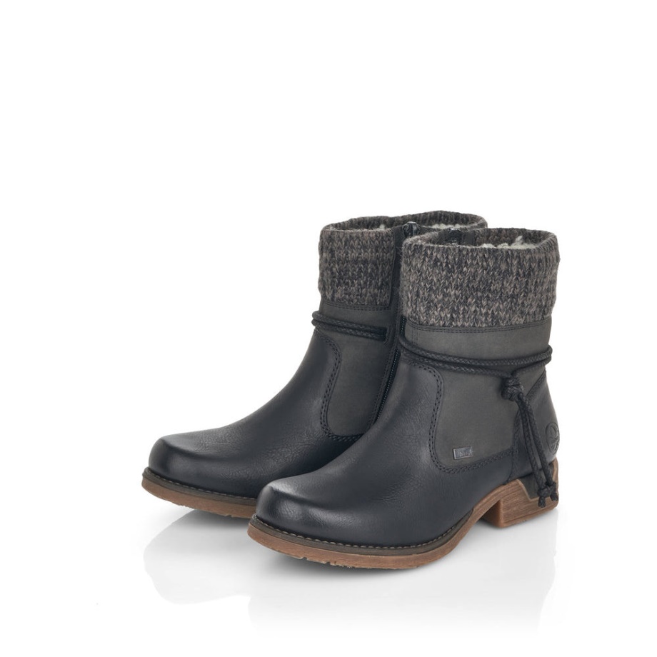 Rieker 79688 Opłata Czarny