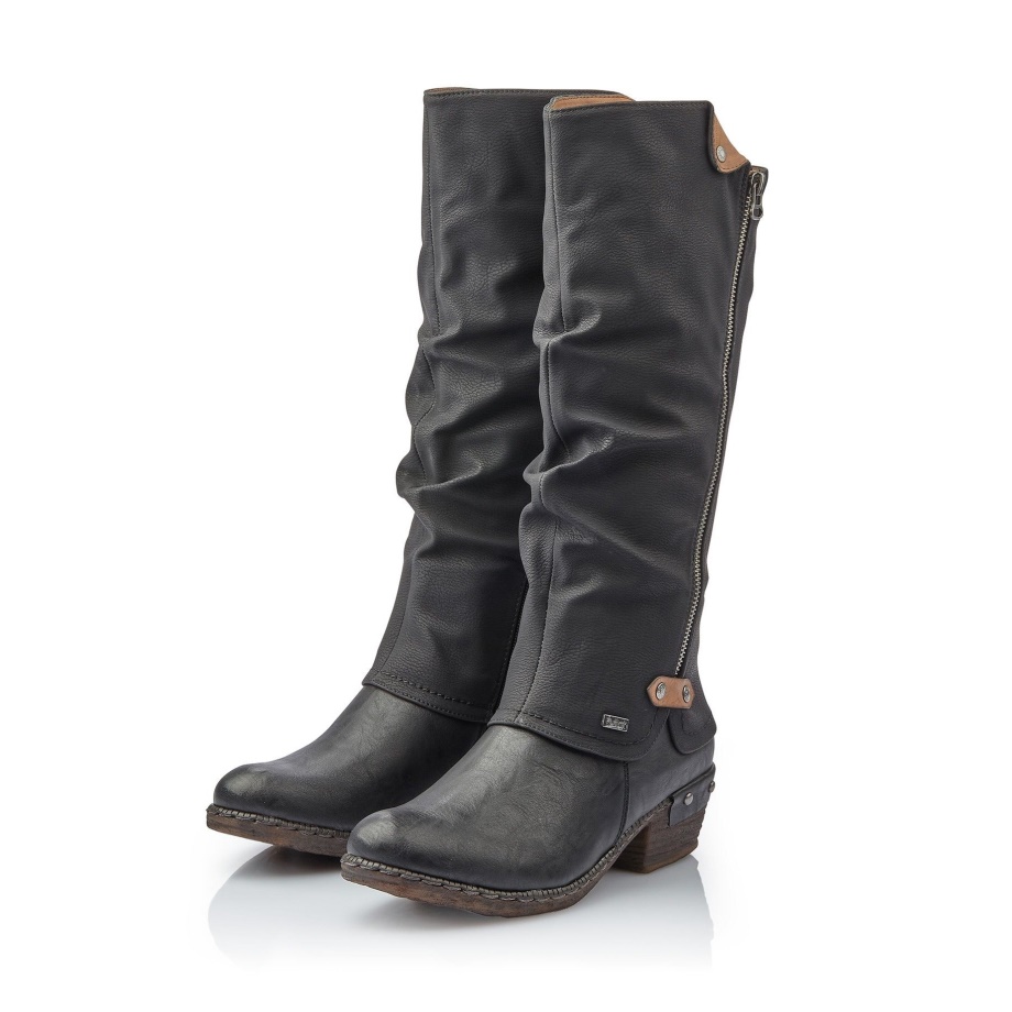 Rieker Czarny 93655 Bernadette