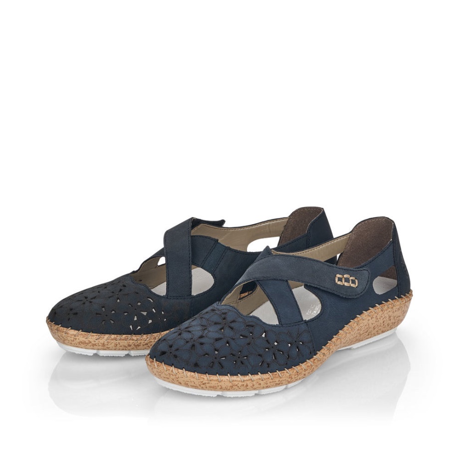 Rieker Niebieski 44856 Cindy