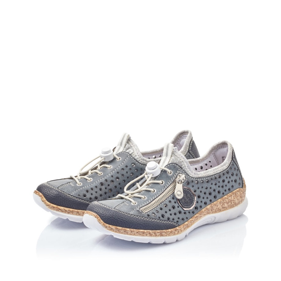 Rieker Niebieski N42p6 Nikita