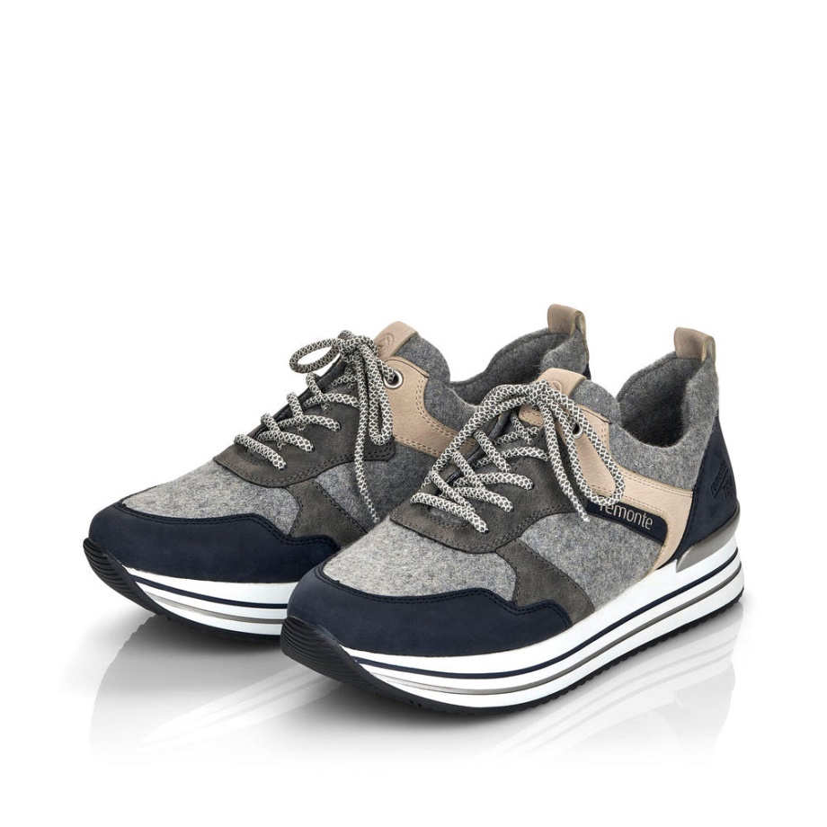 Rieker D1315 Szara Narcyza