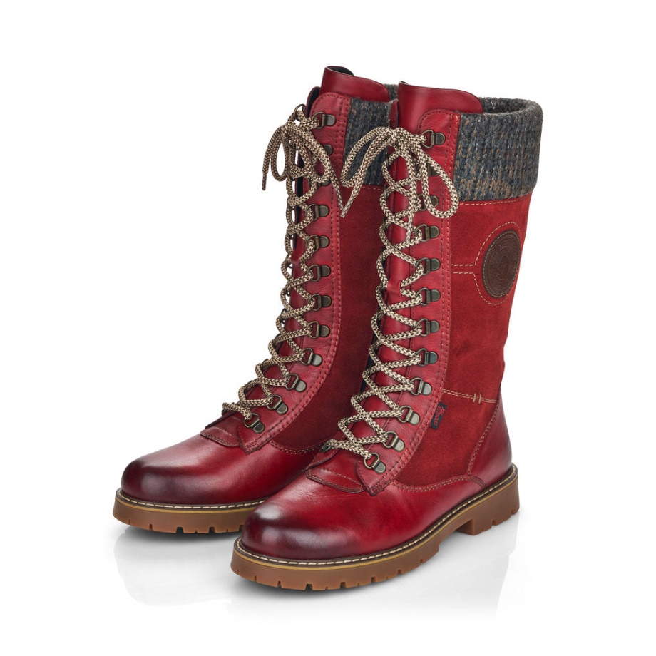 Rieker D9375 Osaczony Czerwony