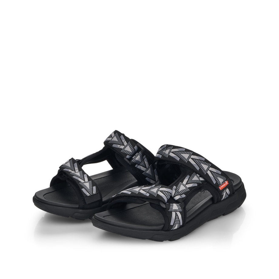 Rieker Schwarz 20801 Męskie Cięcie Cesarskie