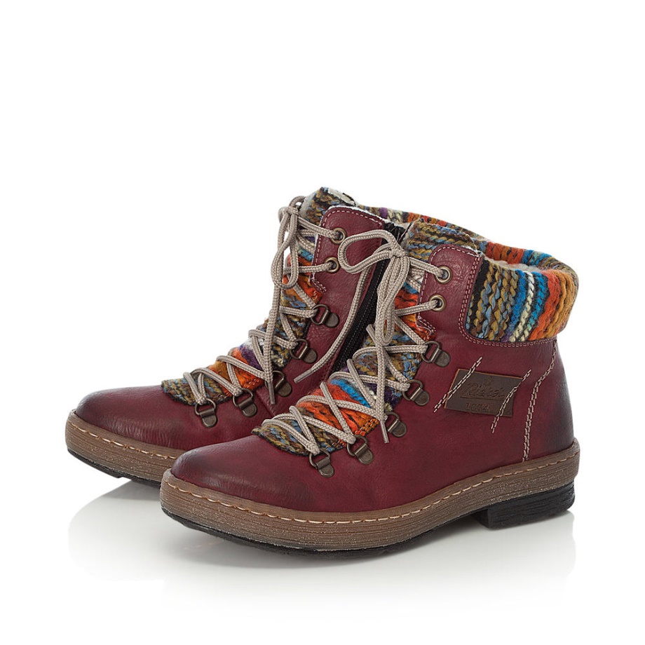 Rieker Z6743 Felicitas Czerwony